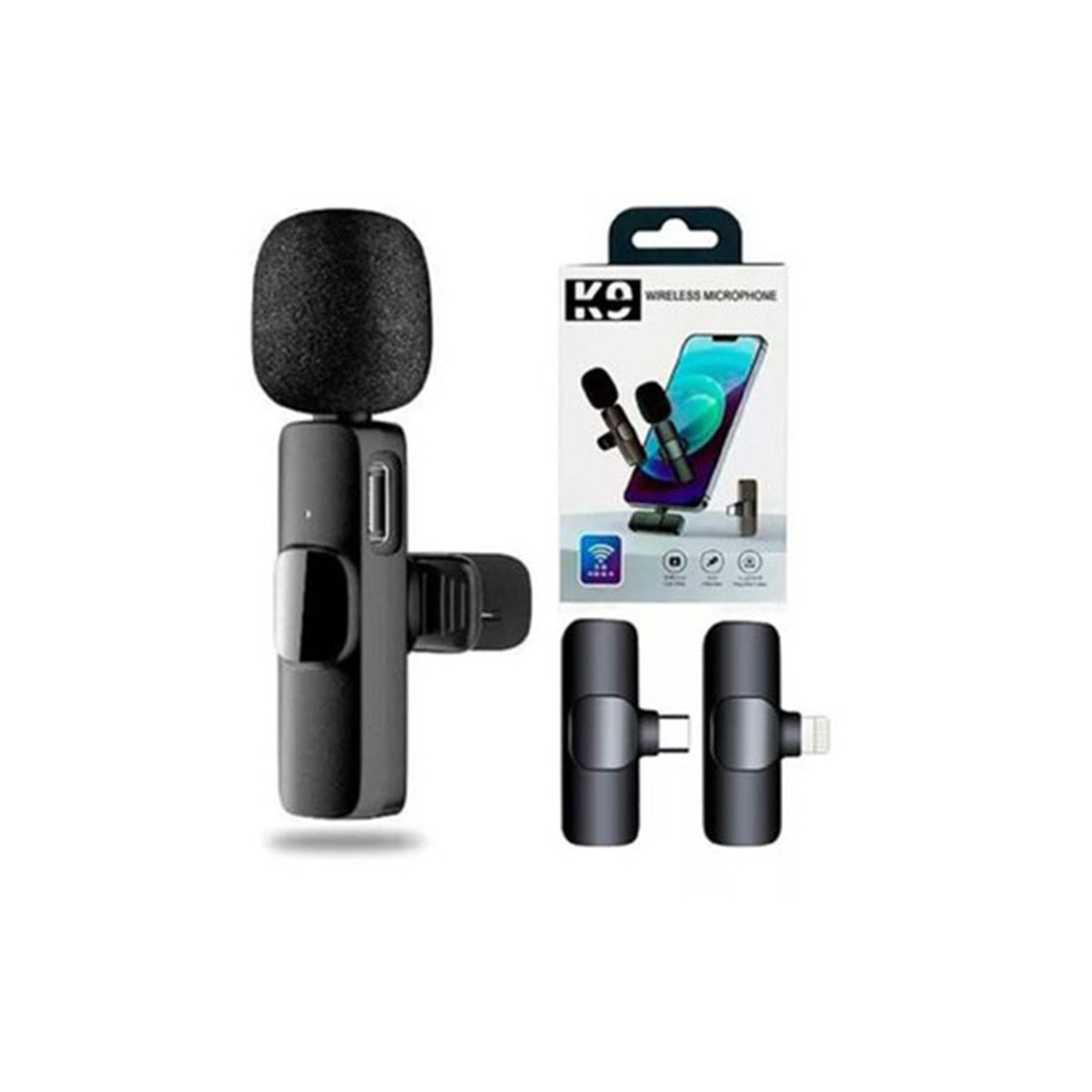 39. MICROFONO INALAMBRICO DOBLE PARA CELULAR K9_niacolombia.com